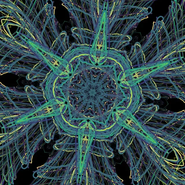Lumoi's Lissajous mode in the Viridis palette